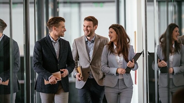Austausch im Unternehmen