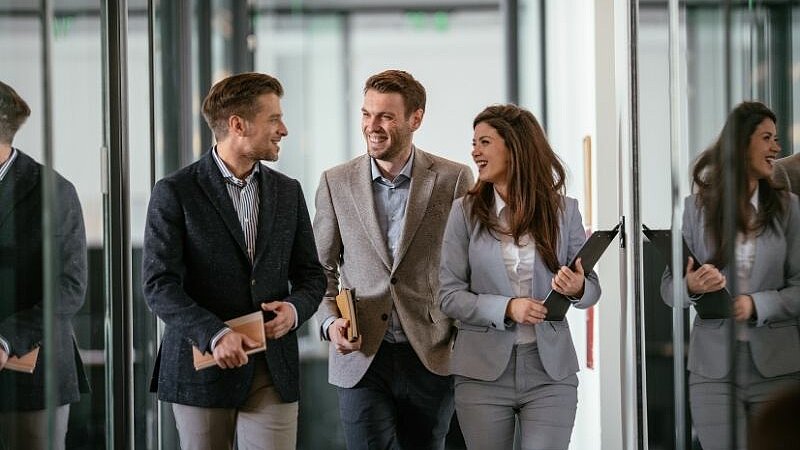 Austausch im Unternehmen