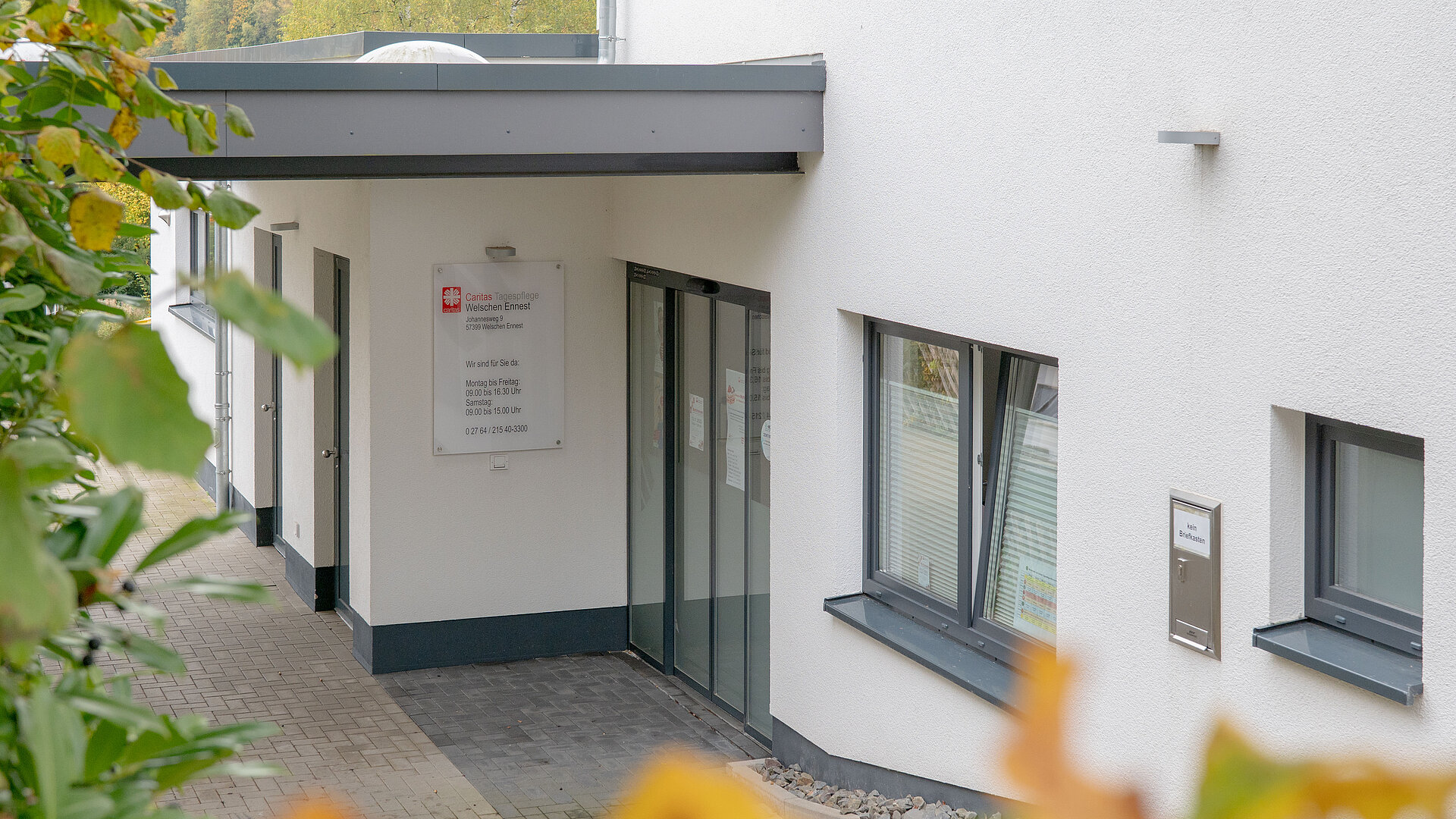 Eingang Caritas-Tagespflege Welschen Ennest